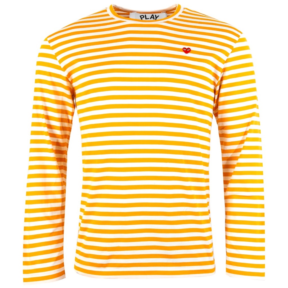 PLAY COMME DES GARÇONS
Stripe White T-Shirt
Yellow